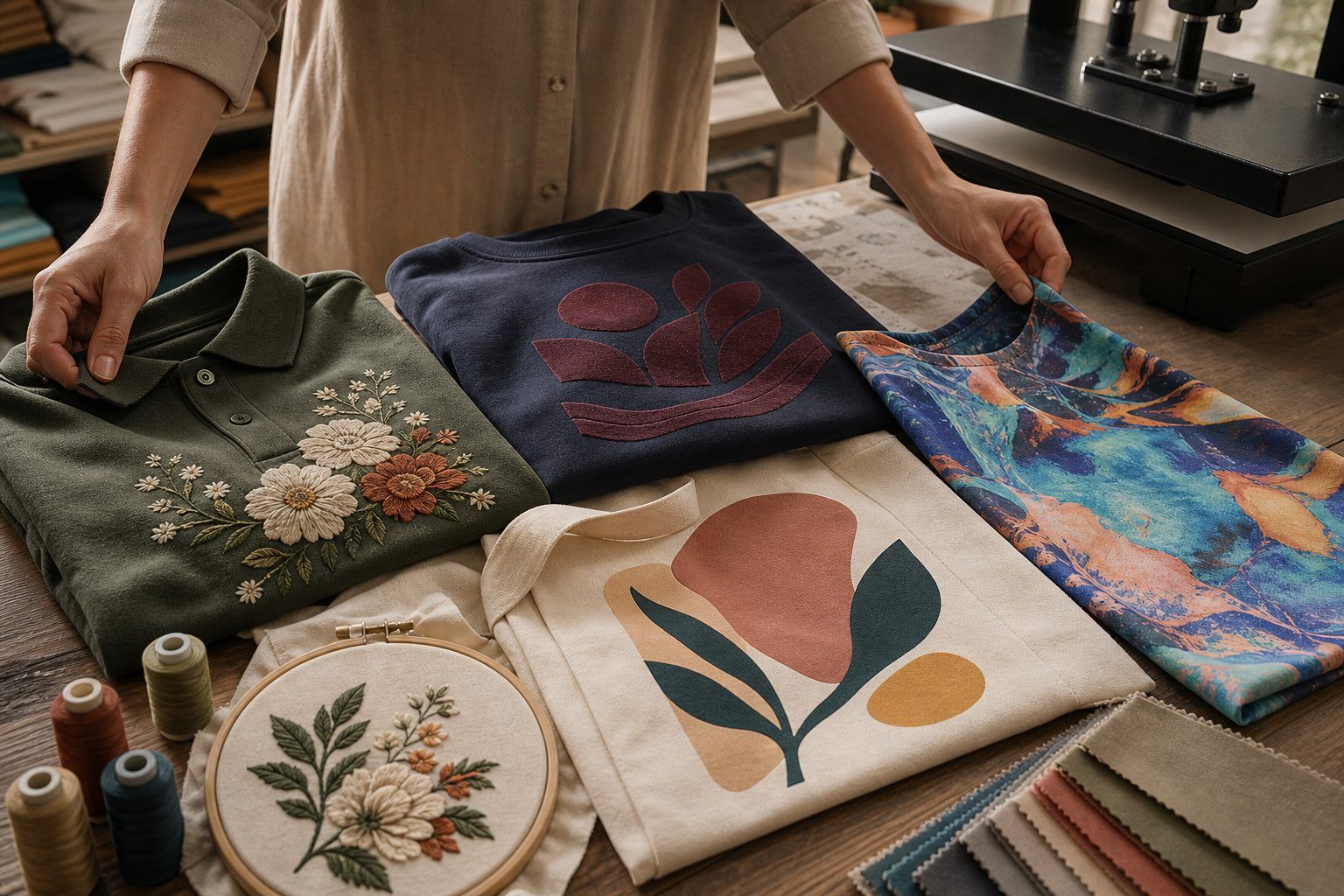 Vêtements personnalisés : broderie, flocage, transfert ou sublimation ?