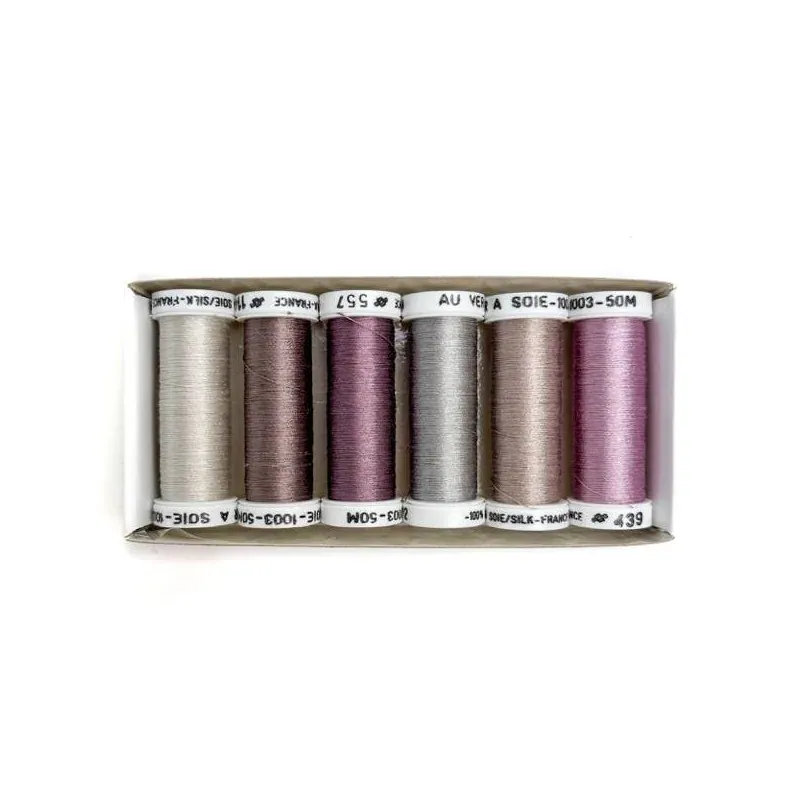 Assortiment de 6 nuances Soie 1003 pour dentelle : vue 1