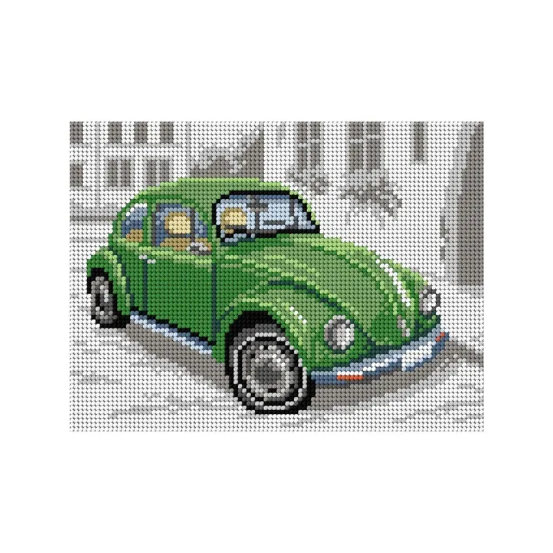 Canevas La Coccinelle de Volkswagen, 18 x 24 cm : vue 1