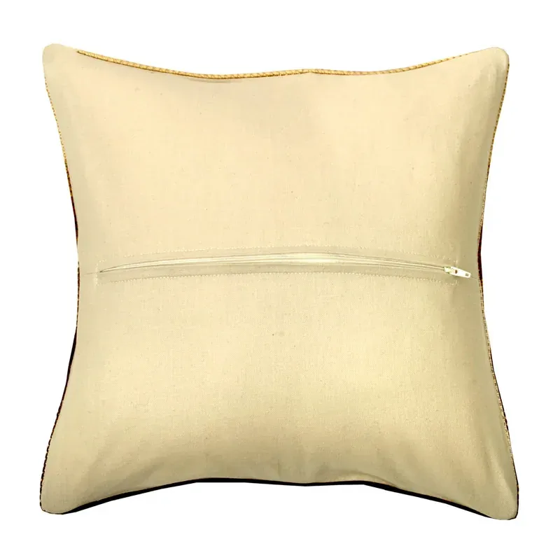 Dos de coussin écru avec zip, 25.5 x 25.5 cm : vue 1