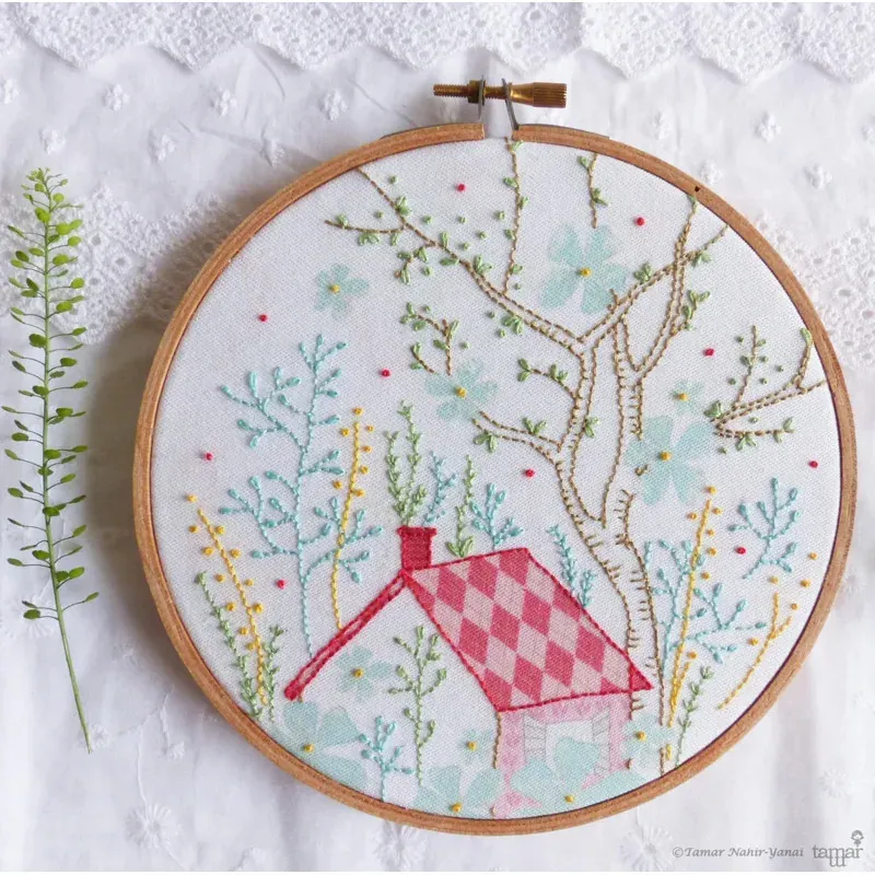 Kit broderie traditionnelle Dream House, 21 x 21 cm : vue 1
