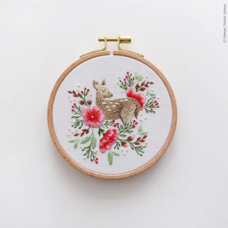 Kit broderie traditionnelle faon de Noël, 16 x 16 cm : vue 1