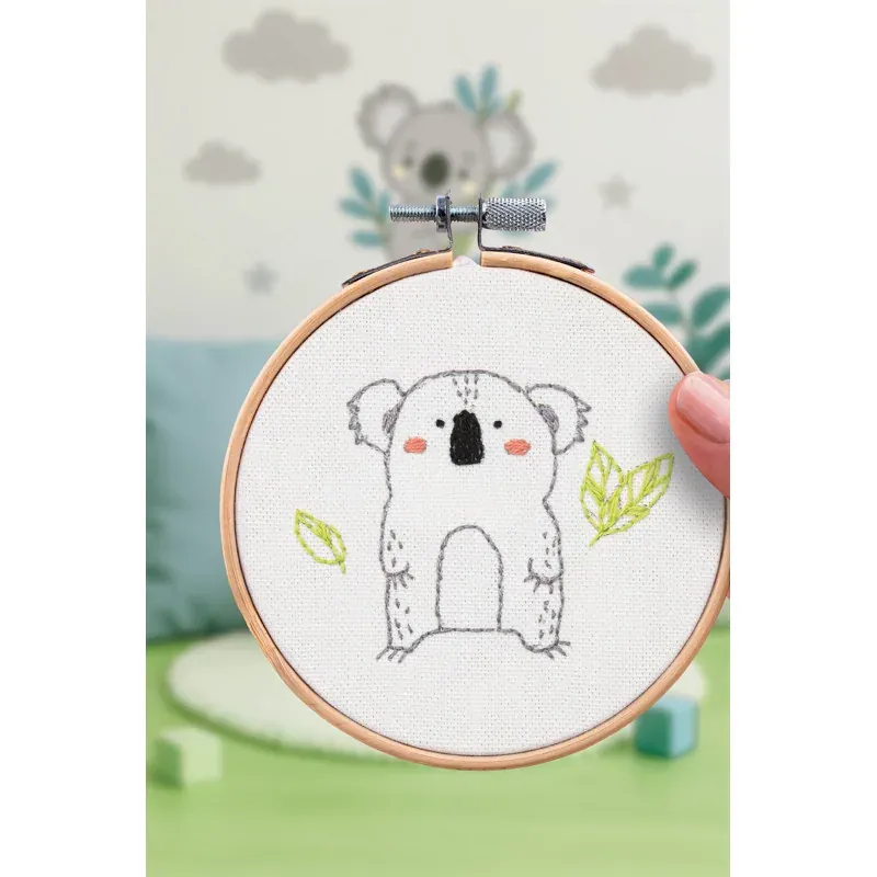 Kit broderie traditionnelle koala Les French Kits : vue 1