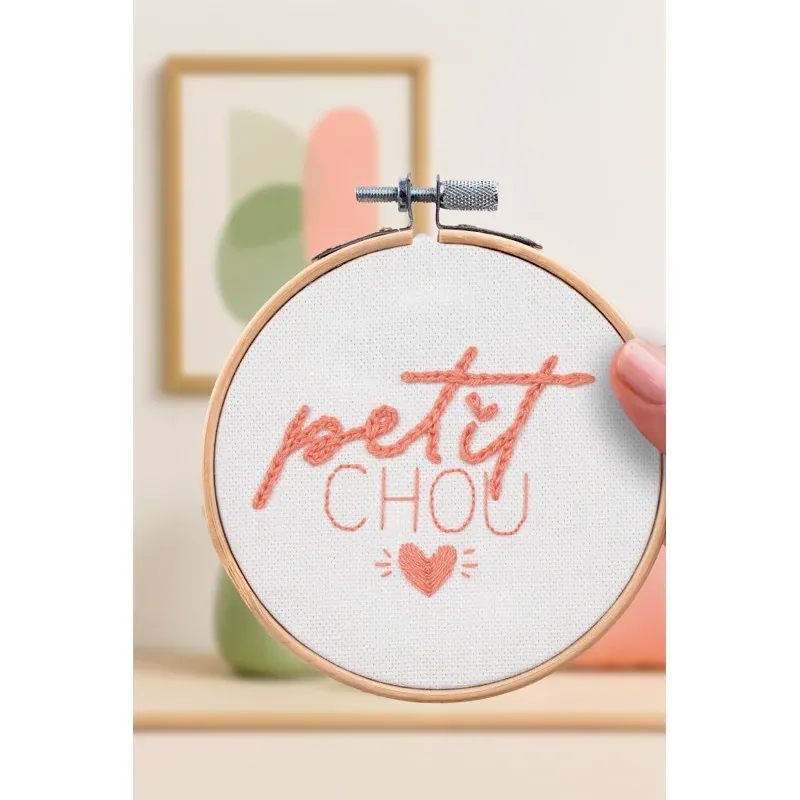 Kit broderie traditionnelle Petit Chou Les French Kits : vue 1