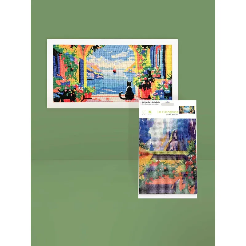 Kit canevas Le gardien de la baie, 40 x 20 cm : vue 1