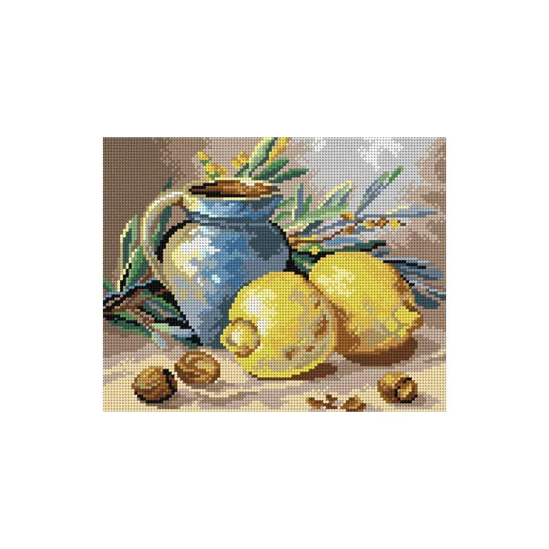 Kit canevas Les citrons d’après Klein, 24 x 30 cm : vue 1