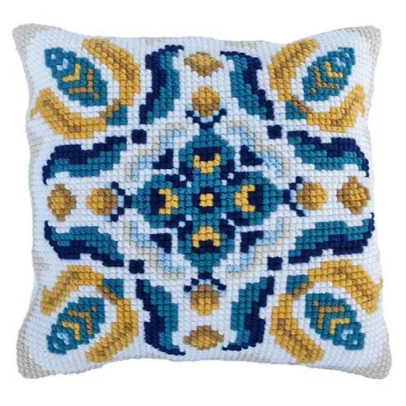 Kit coussin point de croix le van à broder, 40 x 40 cm