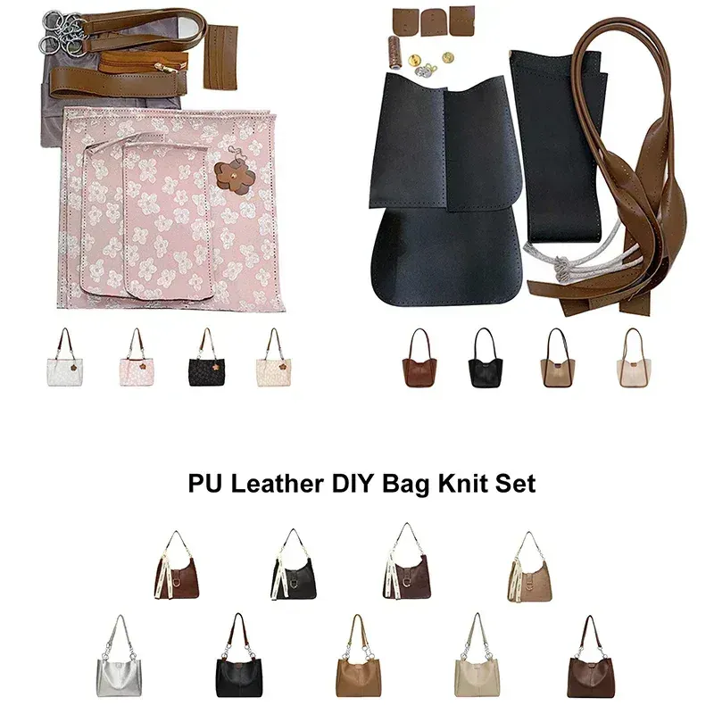 Kit couture sac cabas en cuir PU avec bandoulière