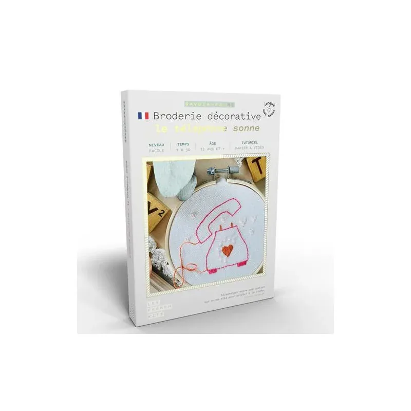 Kit de broderie décorative le téléphone sonne : vue 1