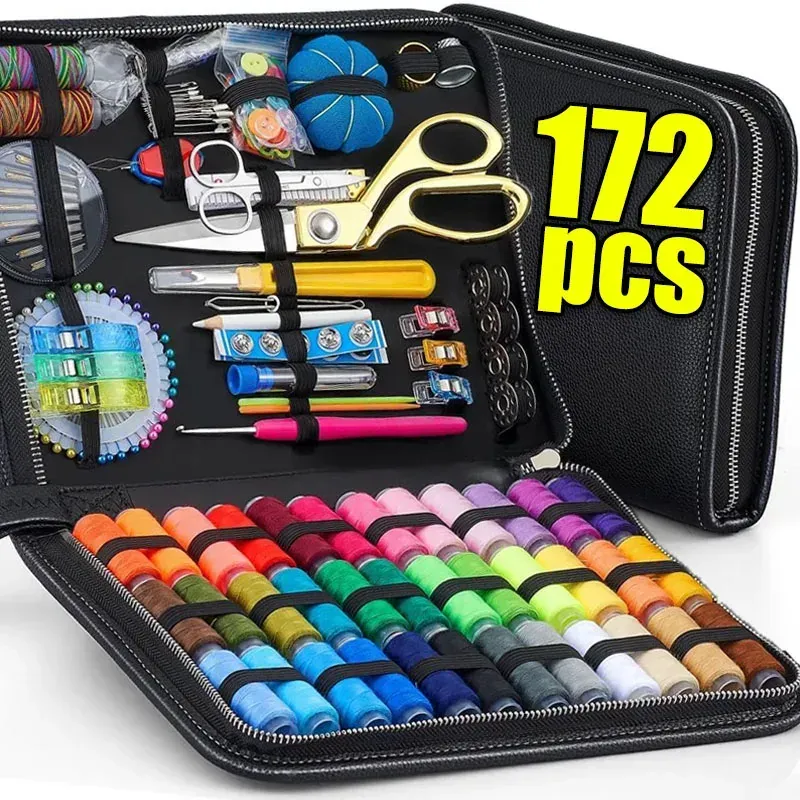 Kit de couture de voyage avec fils et aiguilles : vue 1