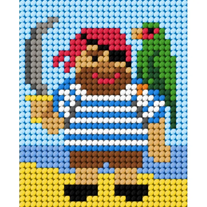 Kit demi-point enfant Le pirate, 17 x 20,5 cm : vue 1