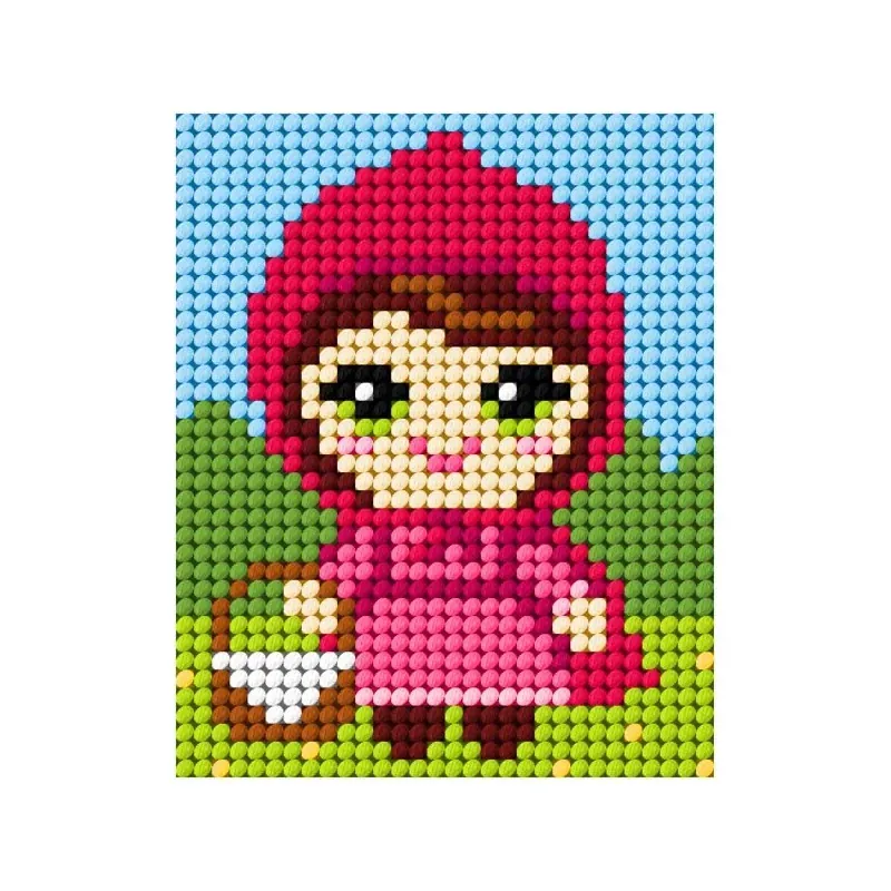 Kit demi-point enfant Petit Chaperon rouge, 17 x 20,5 cm : vue 1