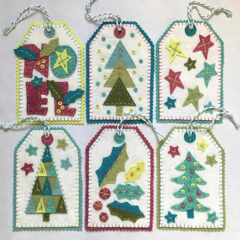 Kit feutrine étiquettes My Little Noël à broder : vue 1