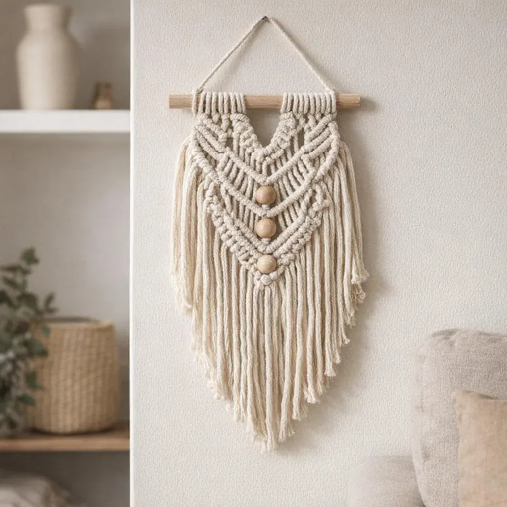 Kit macramé suspension bohème coton recyclé