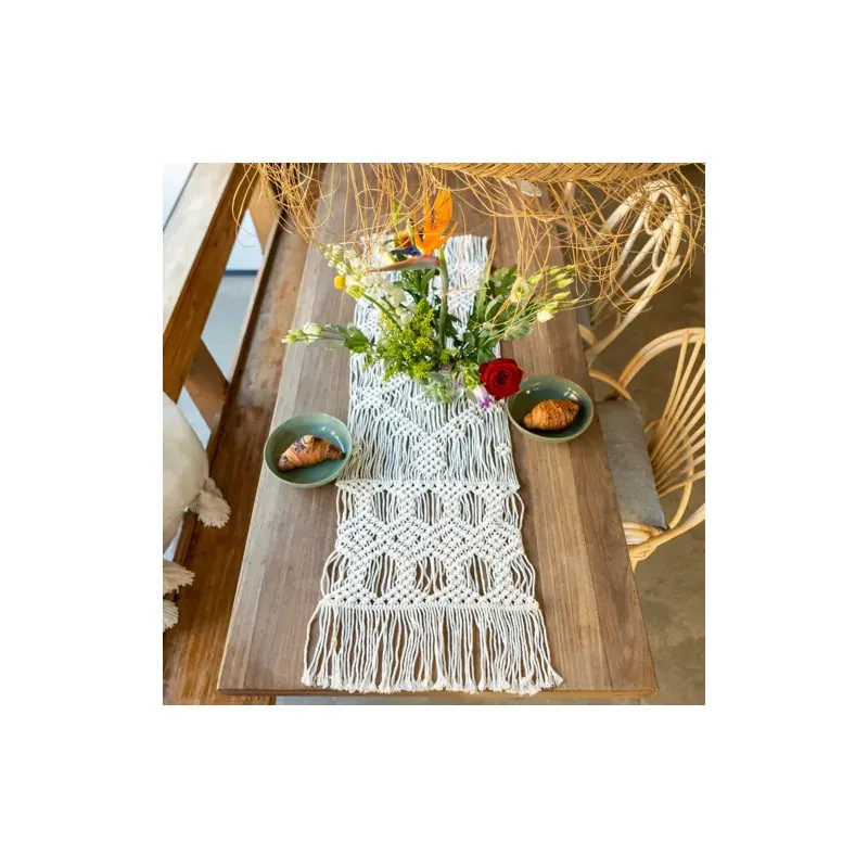 Kit macramé chemin de table Cairo pour la maison : vue 1
