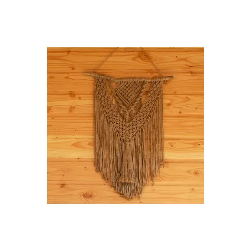 Kit macramé suspension murale Brioni teak Hoooked : vue 1
