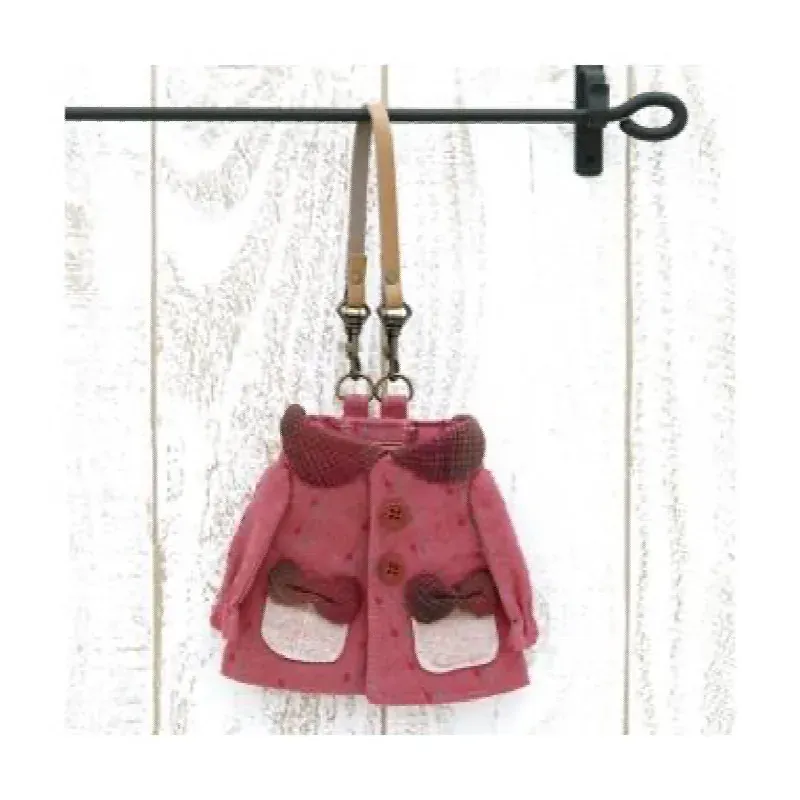 Kit manteau miniature rose, accessoire de sac à coudre : vue 1