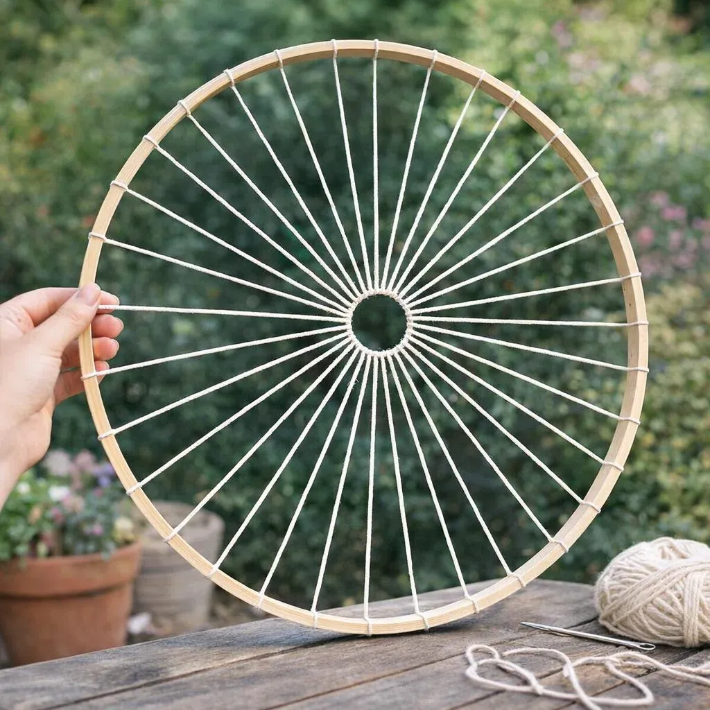 Kit métier à tisser rond en bois Ø 44 cm