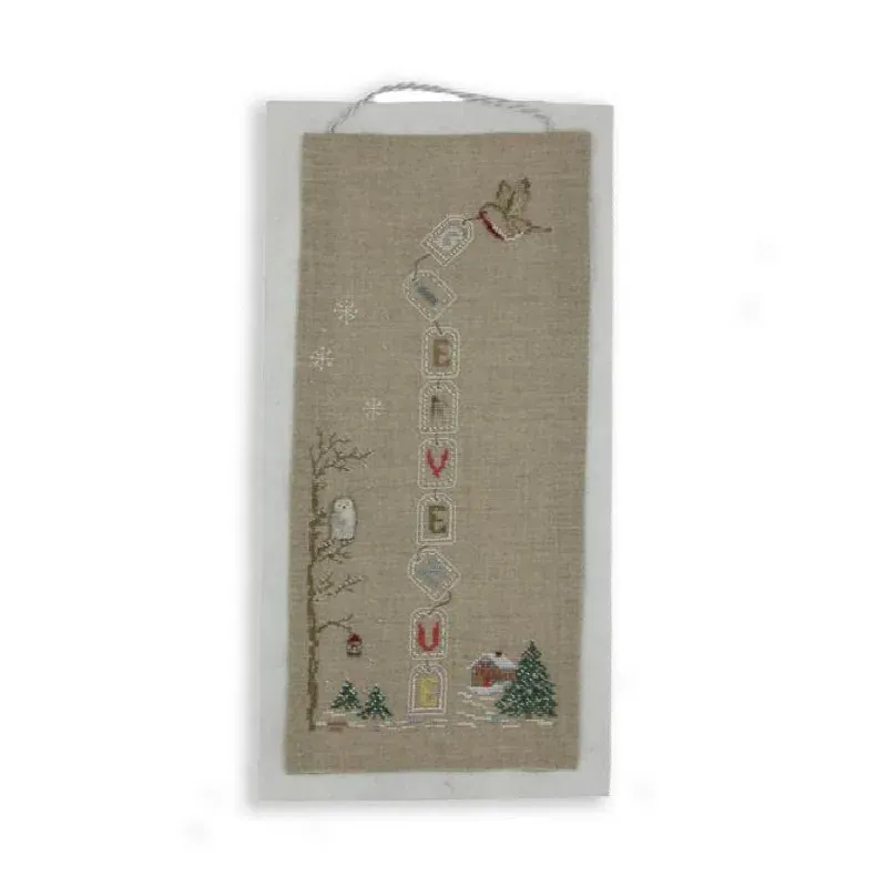 Kit point de croix Bienvenue à l’hiver, 30 x 15 cm