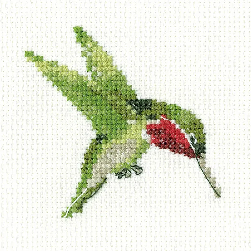 Kit point de croix colibri Little Friends, 7 x 7 cm