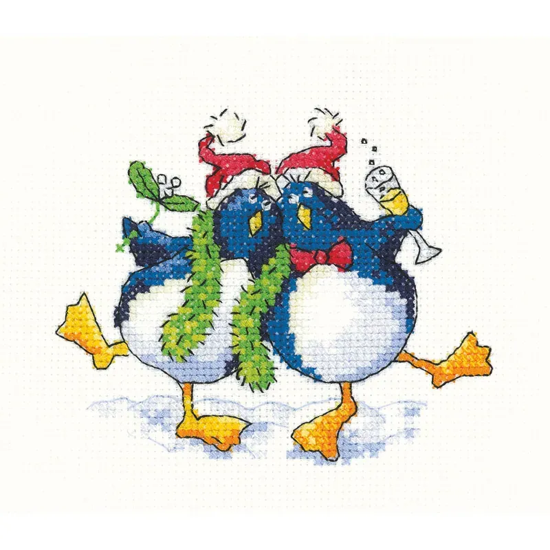 Kit point de croix Cool Yule Noël, 11.5 x 9.5 cm