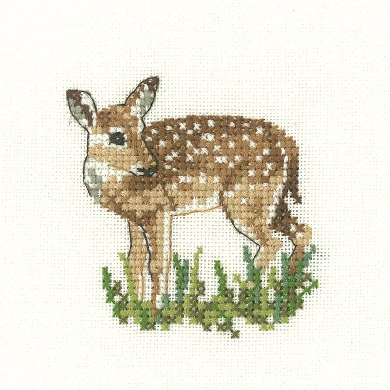 Kit point de croix faon Little Friends, 7 x 7cm