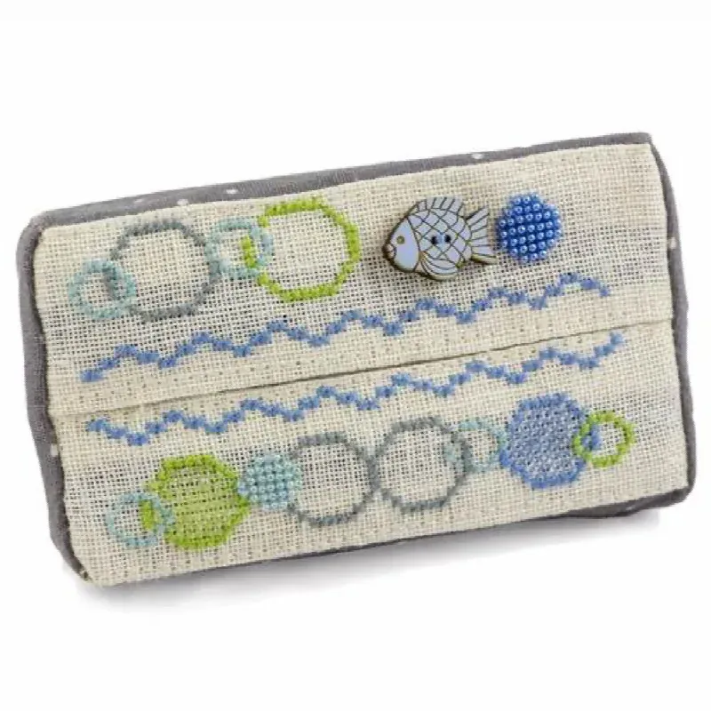 Kit point de croix pochette Atchoum écume de mer