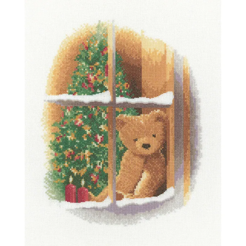 Kit point de croix William à Noël, 19.5 x 25 cm