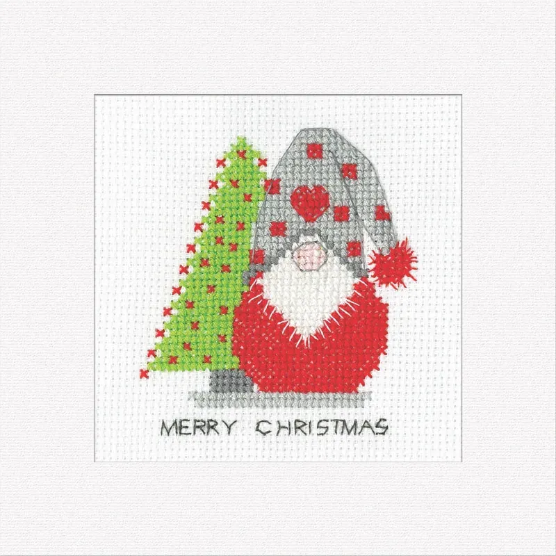 Lot de 3 kits cartes de Noël Gonk au point de croix