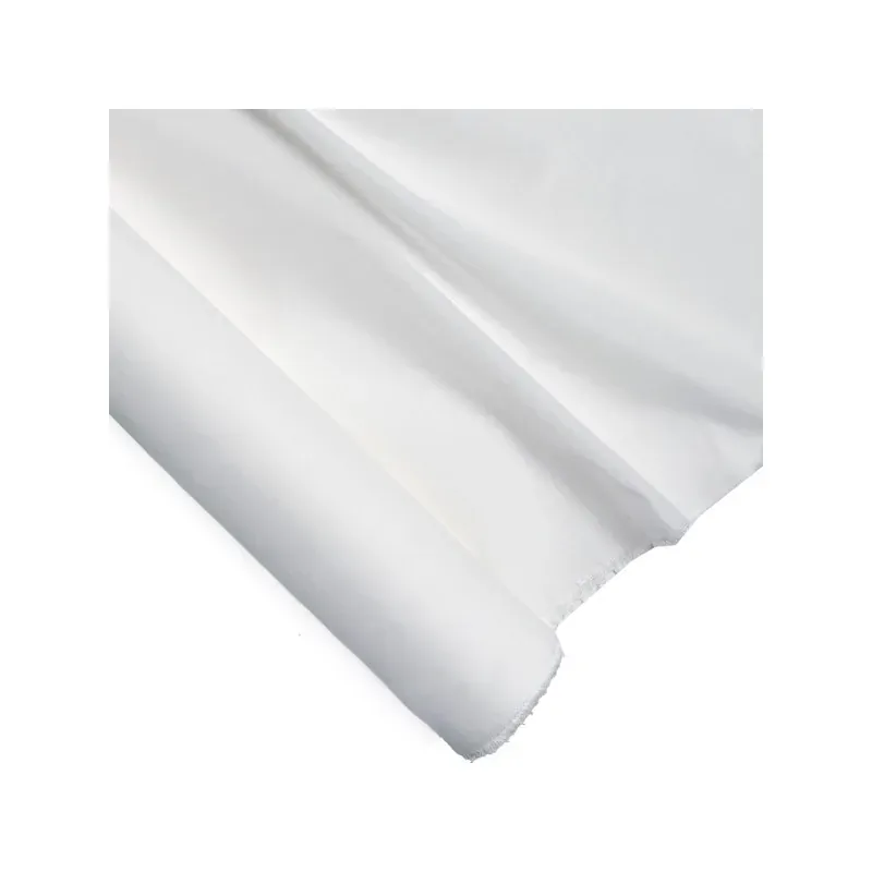 Mousseline blanche en coton pour broderie traditionnelle : vue 1