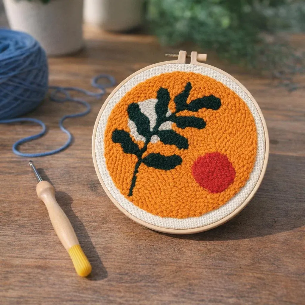 Kit punch needle mural Botanic Abstrait 1