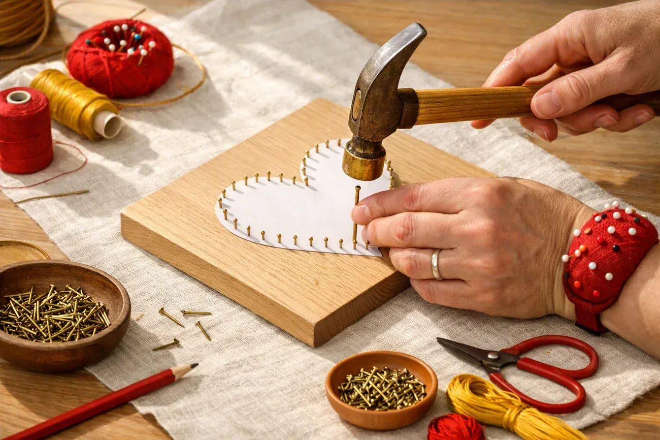 Comment fabriquer un gabarit string art : le geste en atelier