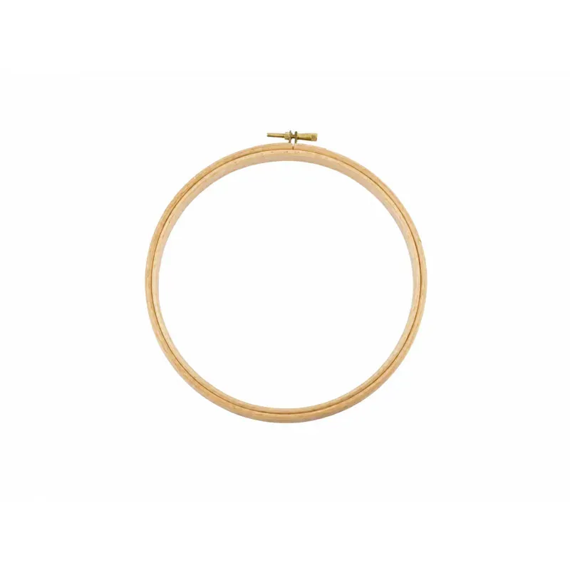 Tambour à broder en hêtre, hauteur bois 20 mm : vue 1