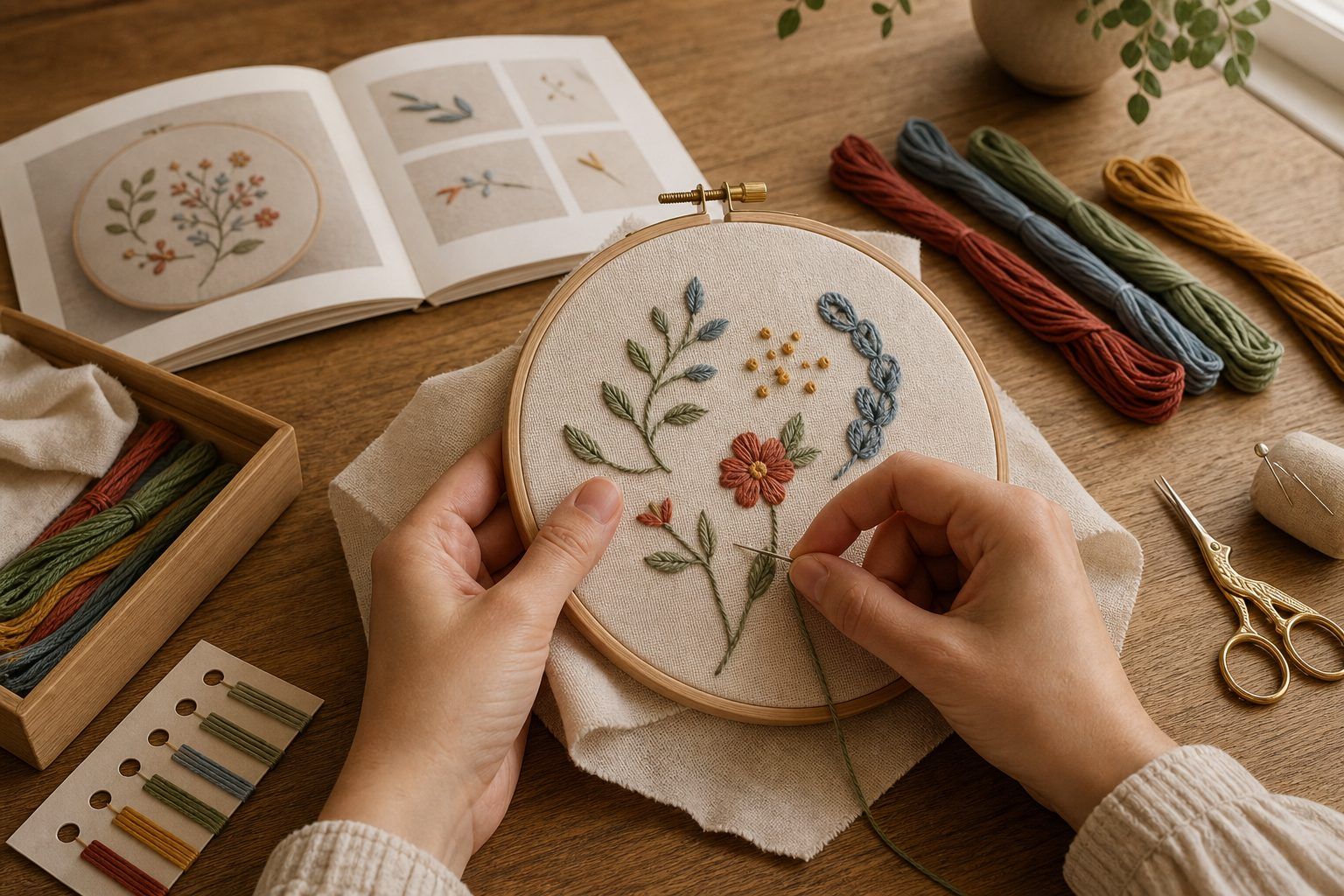 Les points de broderie à apprendre pour faire son premier motif