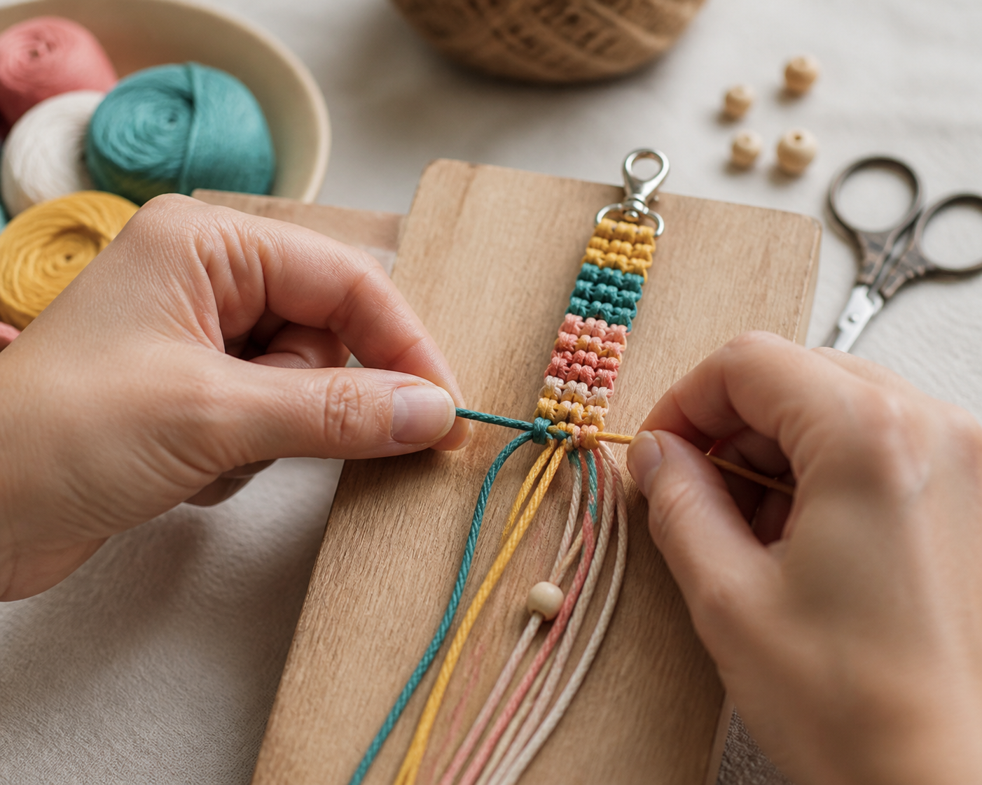 Un tuto de bracelet macramé facile pour bien débuter
